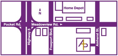 Map to Antioch Progressive Church